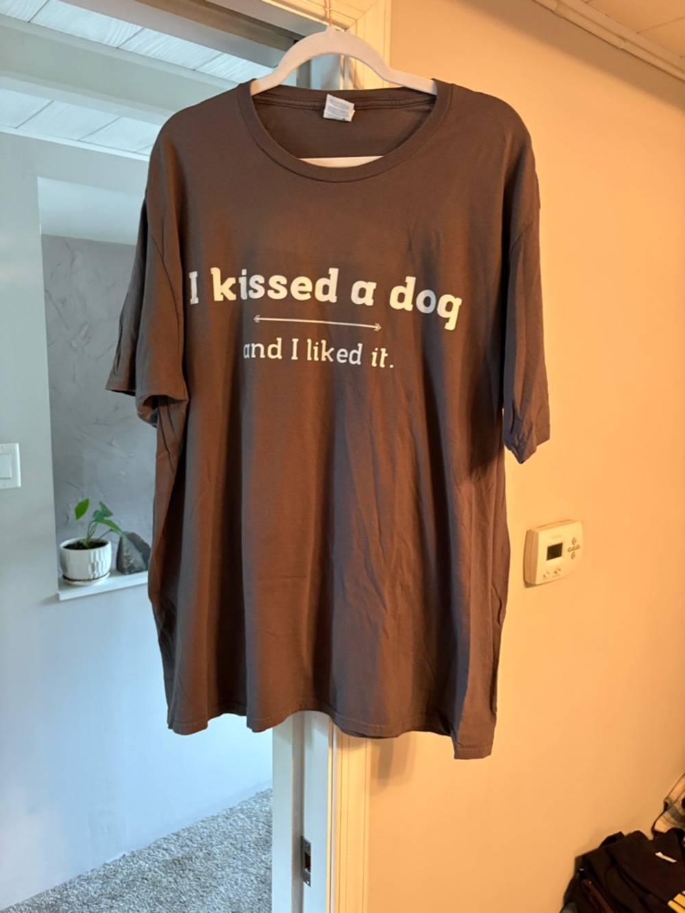 I Kissed a Dog Graphic Tee - Brown